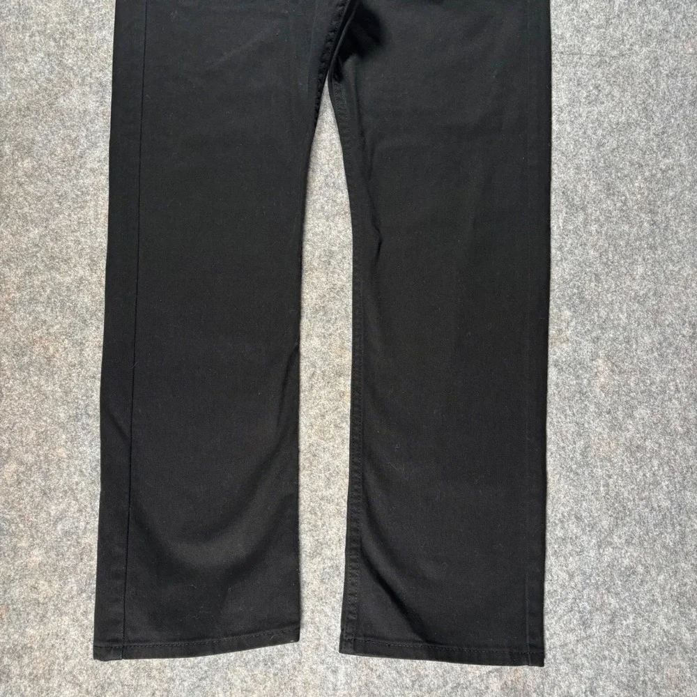 Levis‎ 513 Slim Straight Black Denim Jeans Mens W36 L32 (38x31) Stretch Classic